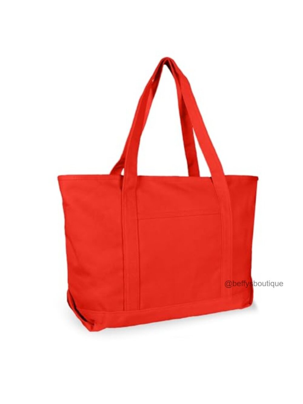 Womens 23in Cotton Canvas Tote Bag Zippered Top Large Travel Shoulder Bag